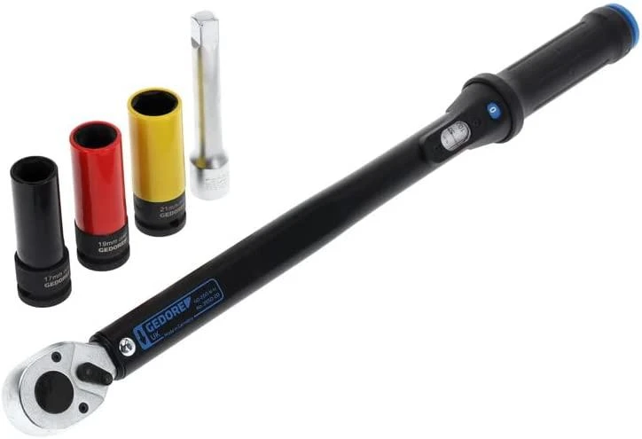 Gedore Gedore Sukamasis veržliaraktis TORCOFLEX UK Set, 1/2 (juodas, su 3 aliuminio ratlankių lizdais)
