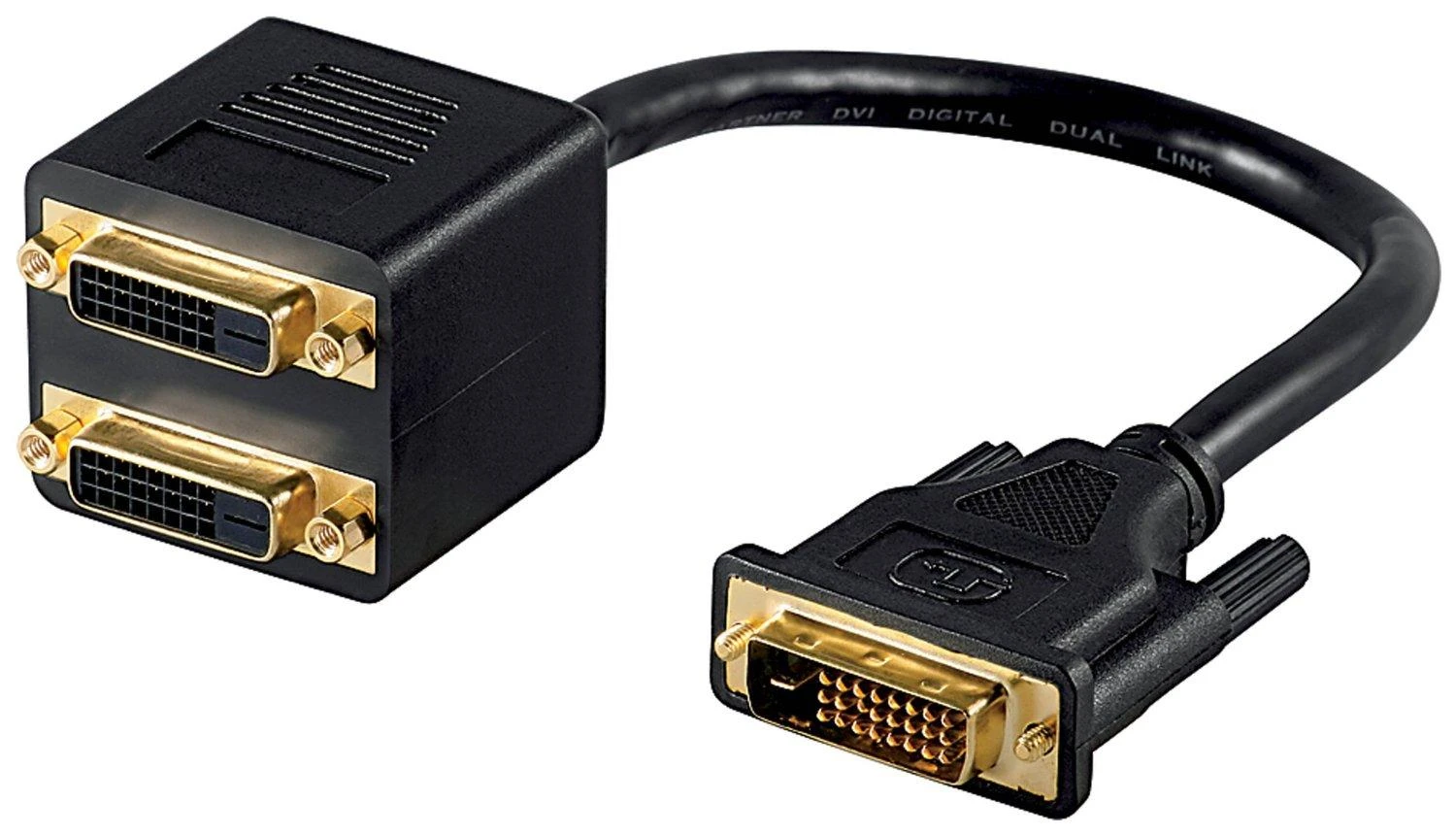 DVI-D skirstytuvas su DVI-D DVI-D jungtimis