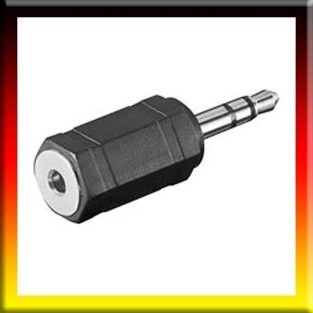 Goobay Ausinių adapteris, AUX lizdas, 3,5 mm kištukas į 2,5 mm kištuką, ABS, juodas, 3,5 mm, 2,5 mm, juodas