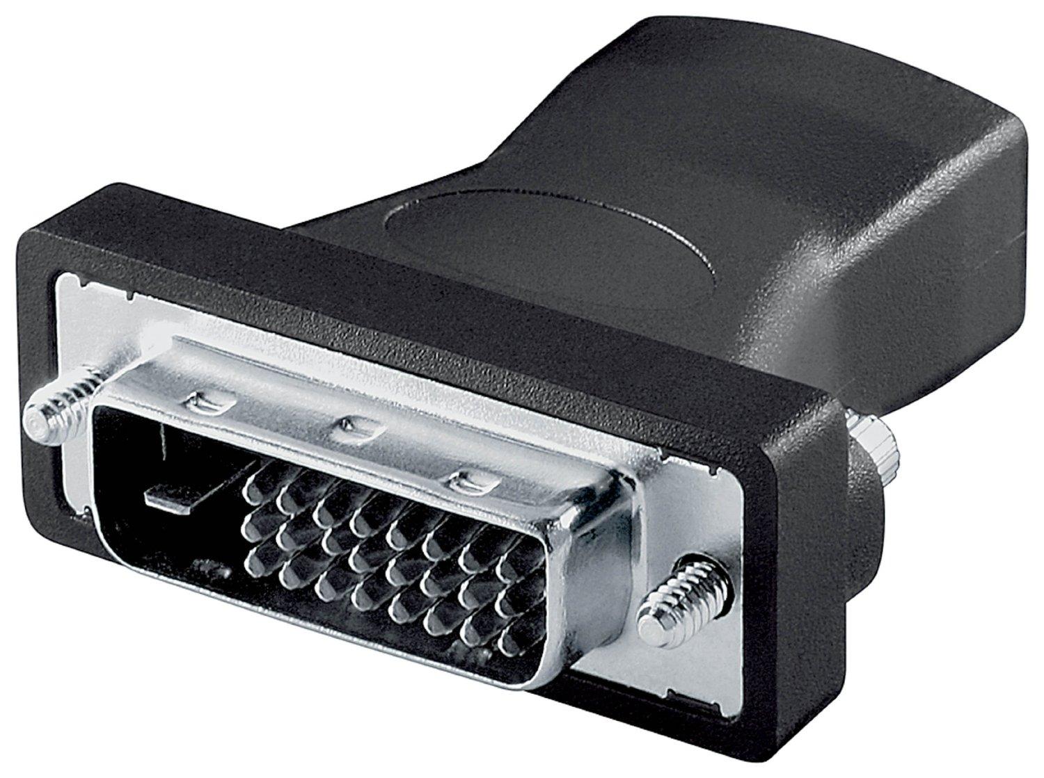Goobay | HDMI/DVI-D adapteris, dengtas nikeliu | HDMI lizdas (A tipas) | DVI-D vyriškas dvigubas ryšys (24 + 1 kontaktas)