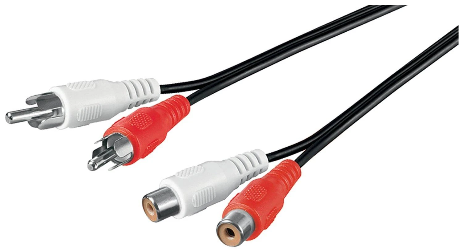 Goobay RCA 2x2 audiokabelis su aiškia spalvų žyma