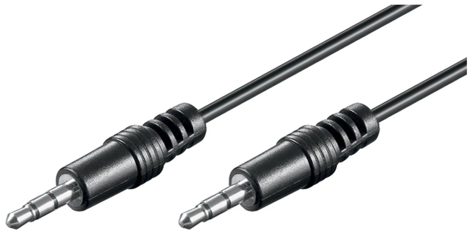 Kabelis Goobay Jack 3.5mm - Jack 3.5mm 1.5m juoda (51659)