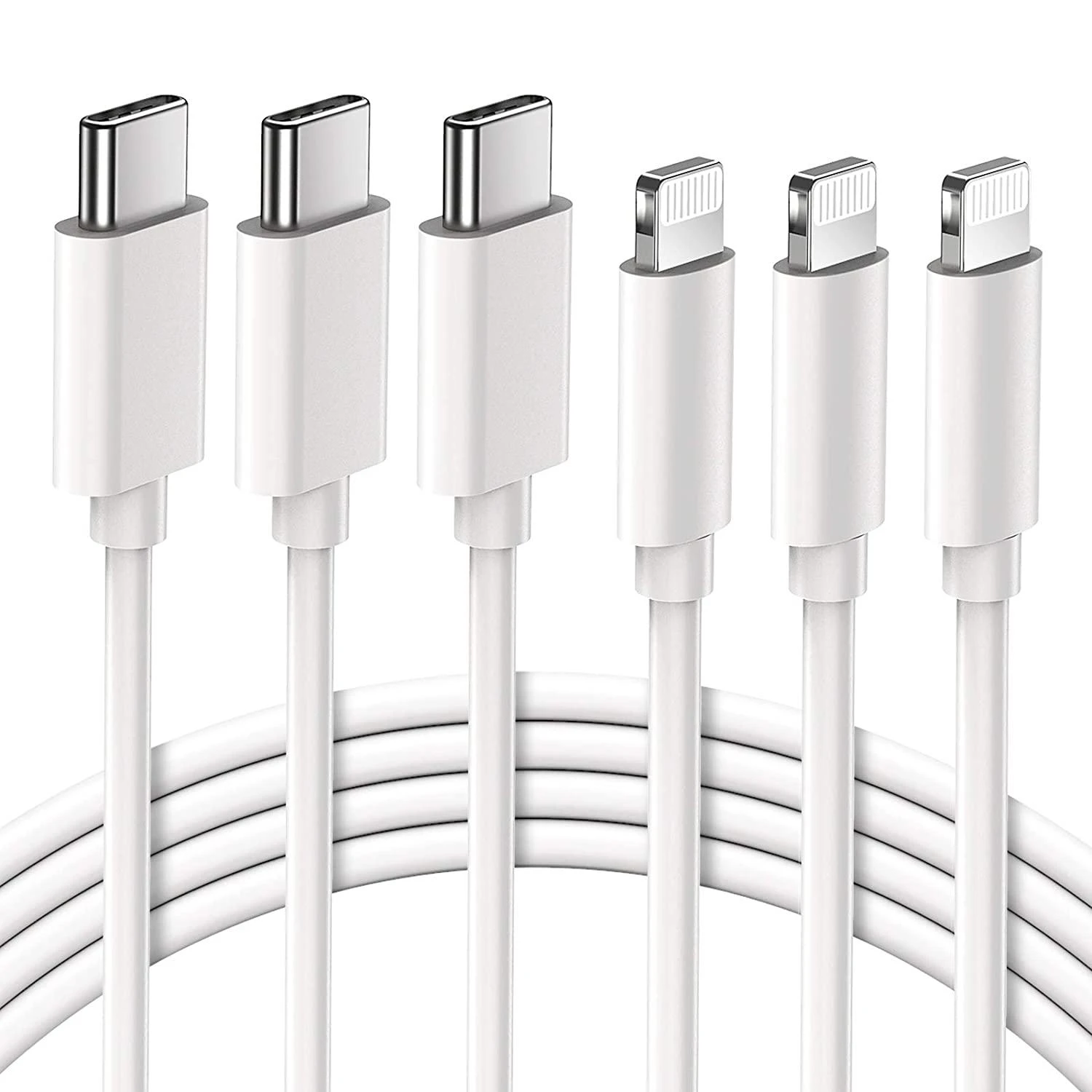 Goobay | Lightning – USB-C USB įkrovimo ir sinchronizavimo kabelis | USB-C prie Lightning Apple Lightning male (8 kontaktų) | USB-C vyr
