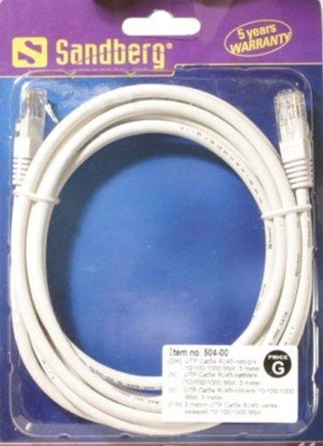 Goobay Kabelis LAN Patchcord CAT 5E U/UTP butas 3m
