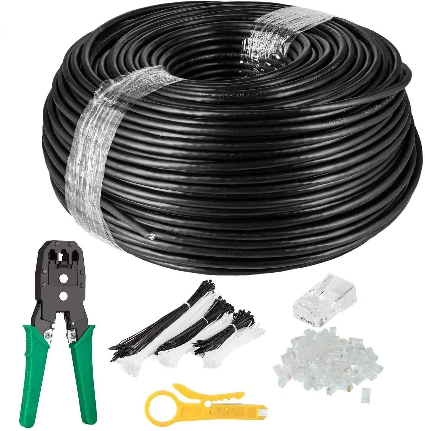 Goobay | CAT 6 lauko tinklo kabelis, S/FTP (PiMF) | 57197 | Juodas