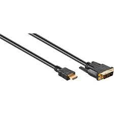 Goobay GB HDMI/DVI CABLE 2M, HDMI - DVI-D SINGLE-LINK (18+1 PIN), G