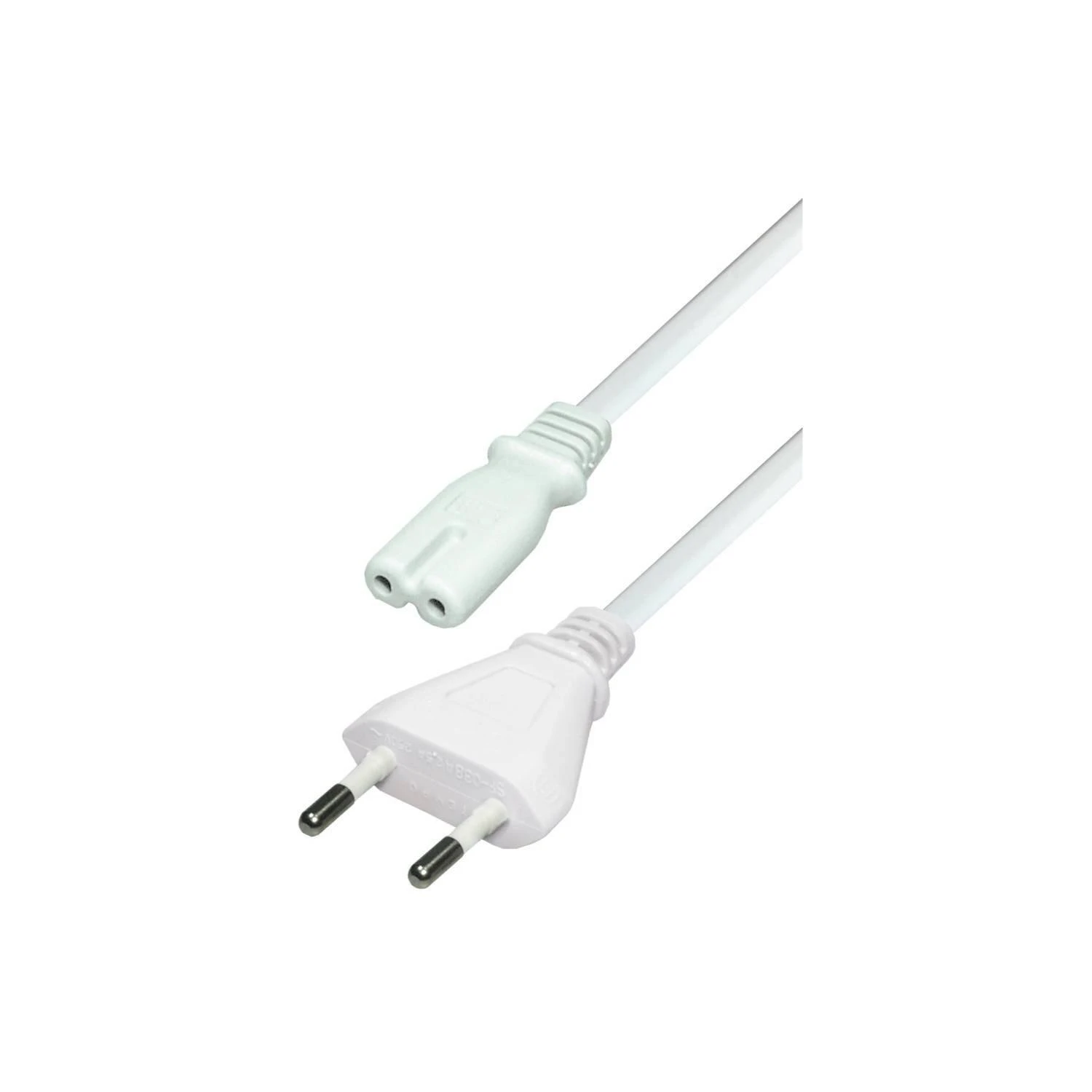 Goobay Type C, CEE 7/16 - C7 maitinimo laidas, 3 m, baltas