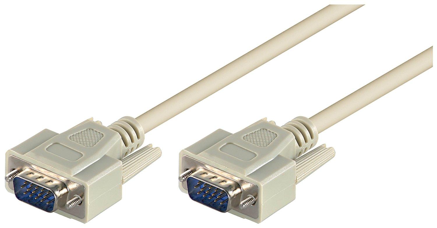 Kabelis Goobay D-Sub (VGA) - D-Sub (VGA) 5m balta (68314)