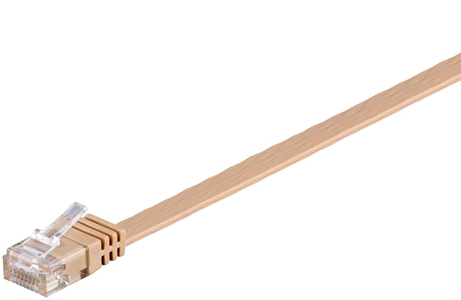 Goobay Kabelis LAN Patchcord CAT 6 U/UTP FLAT rūda 2m