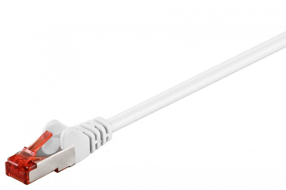 Goobay GB CAT6 VERKKOKAAPELI, S/FTP, VALKOINEN, 20M, LSZH