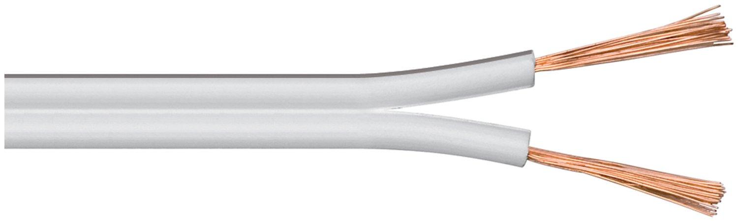 Goobay garsiakalbio laidas 2x2.5mm CU varinis 25m balta