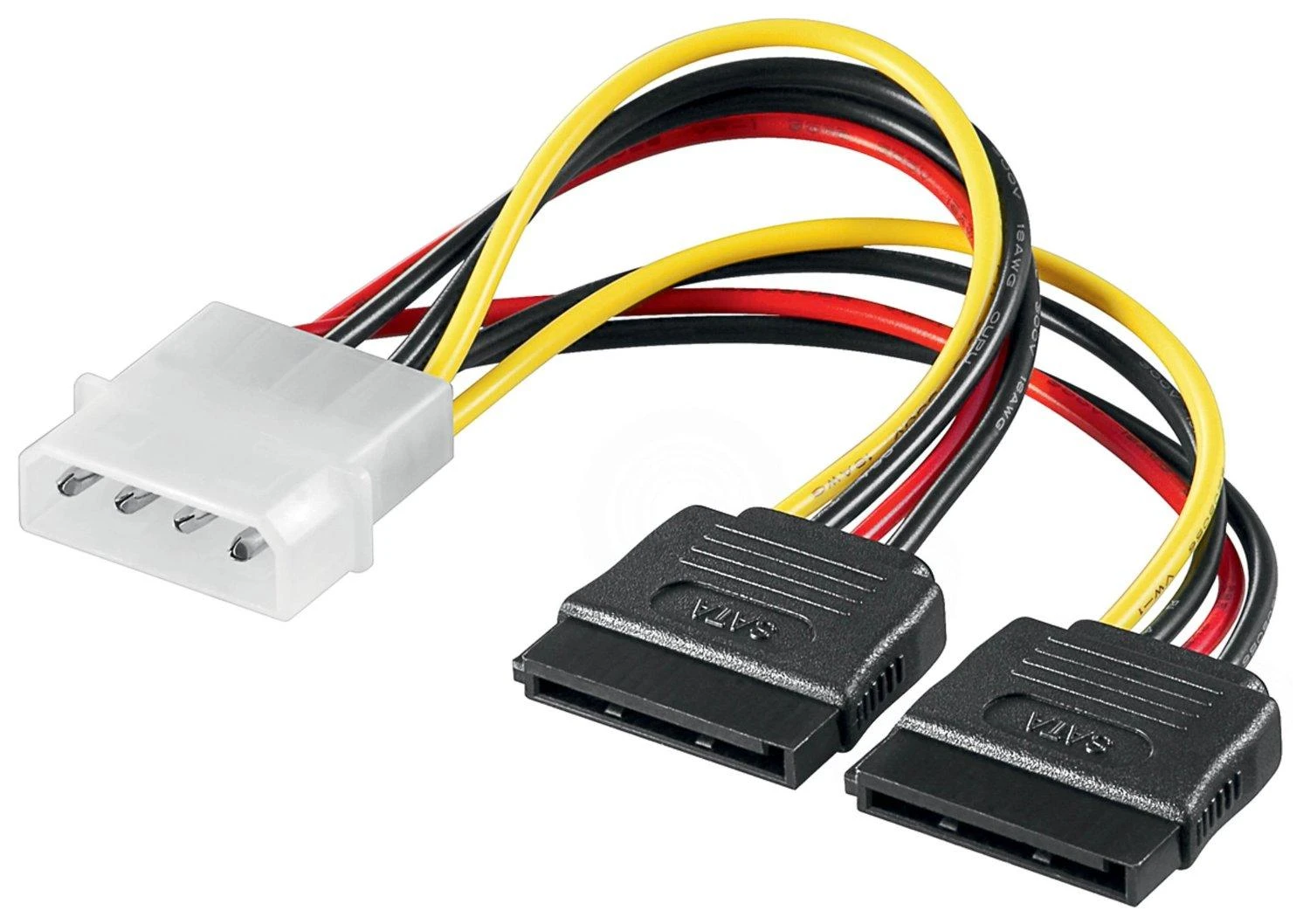 Wentronic „Goobay Molex“ – SATA x2, 0,13 m, daugiaspalvis (68524)