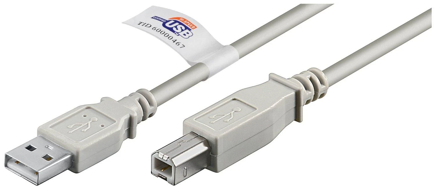 USB kabelis Goobay USB-A - USB-B 5 m Pilkas (50833)