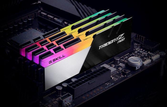 RAM G.SKILL F4-3600C16Q-64GTZNC G.Skill Trident Z Neo (skirta AMD) DDR4 64GB (4x16GB) 3600MHz CL16 1.35V XMP 2.0