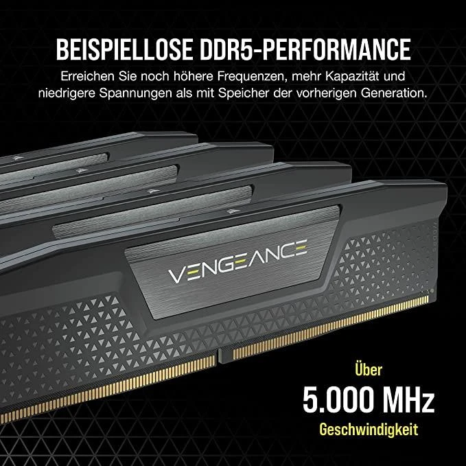 DDR5 operatyviosios atminties moduliai su aušinimo radiatoriais