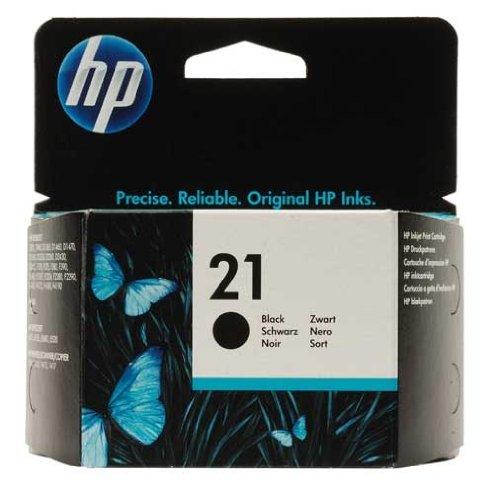 Hewlett Packard (HP) HP 21 originali rašalo kasetė, juoda, standartinės talpos, 5 ml, 190 puslapių, 1 pakuotė