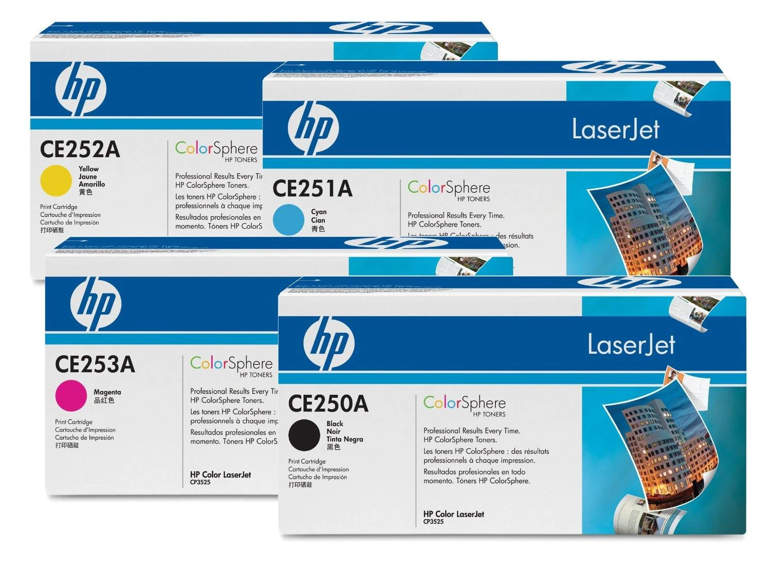 „Hewlett Packard“ (HP) „HP Color LaserJet CP3525/CM3530 Juodas“ spausdinimo kasetė (5 000 puslapių)