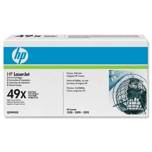 Hewlett Packard (HP) HP Toneris Juodas 49X for LaserJet 1320/3390/3392 (2x6.000 pages)
