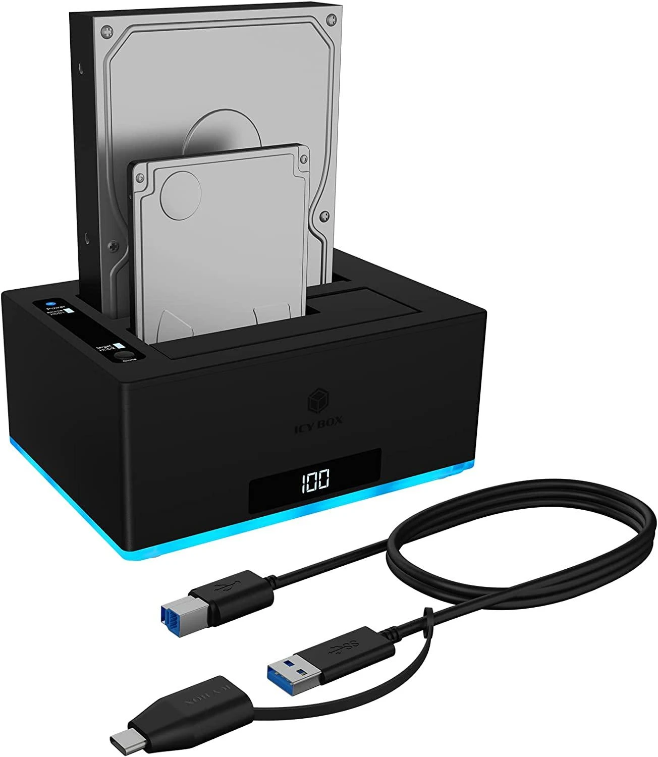 RAD ICY BOX IB-127CL-U3 USB 3.2 Gen 1 (3.1 Gen 1) Type-B Juoda