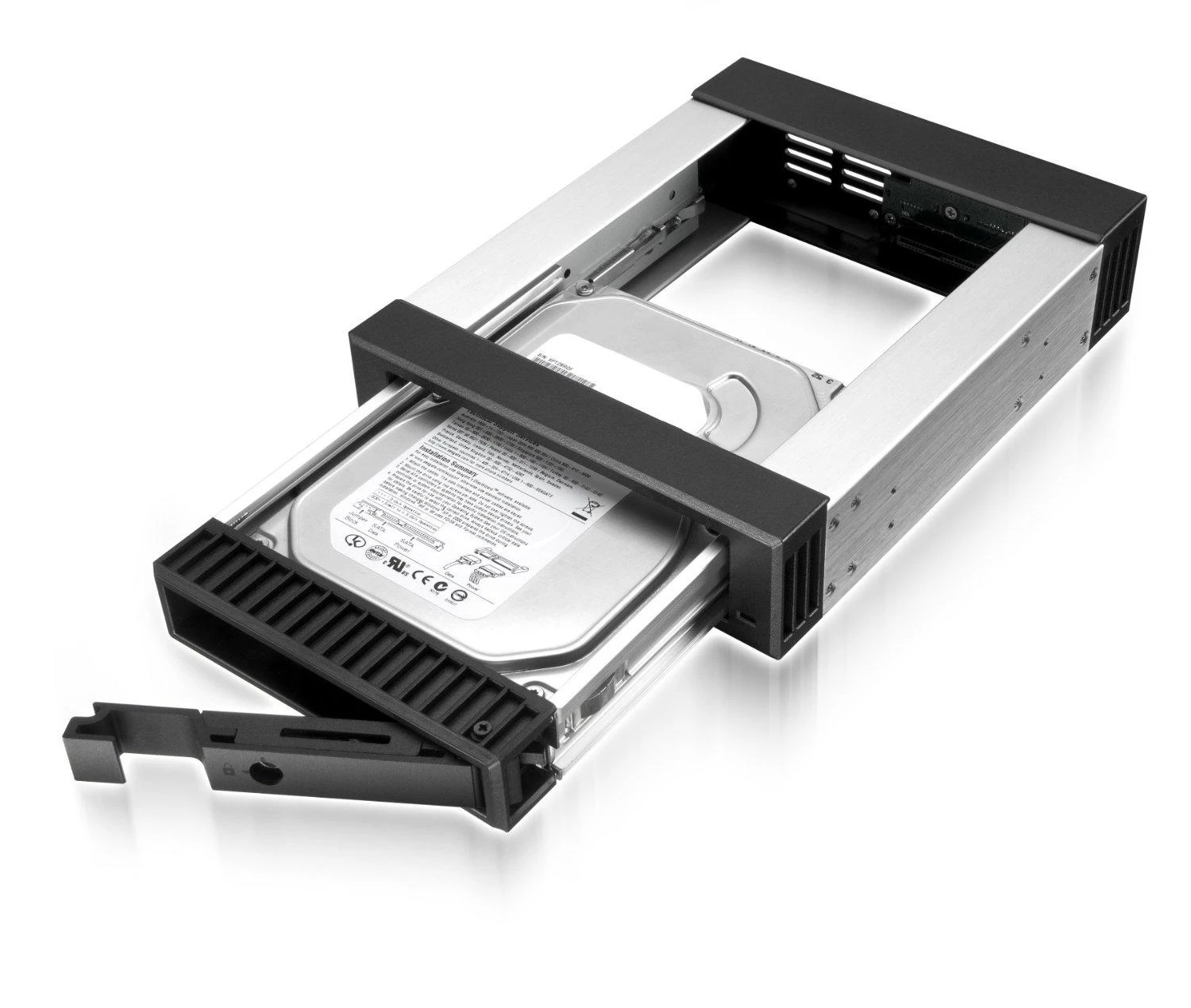 ICYBOX IB-129SSK-B Icy Box mobilus stovas skirtas 3.5/2.5 SATA/SAS HDD, Juodas