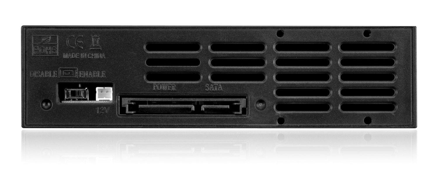ICYBOX IB-158SSK-B Icy Box montavimo adapteris 5,25 skirtas 3,5 SATA HDD, juodas