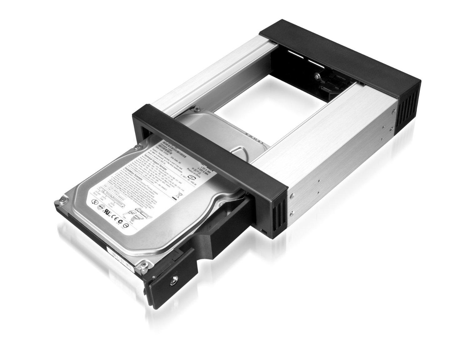 ICYBOX IB-158SSK-B Icy Box montavimo adapteris 5,25 skirtas 3,5 SATA HDD, juodas