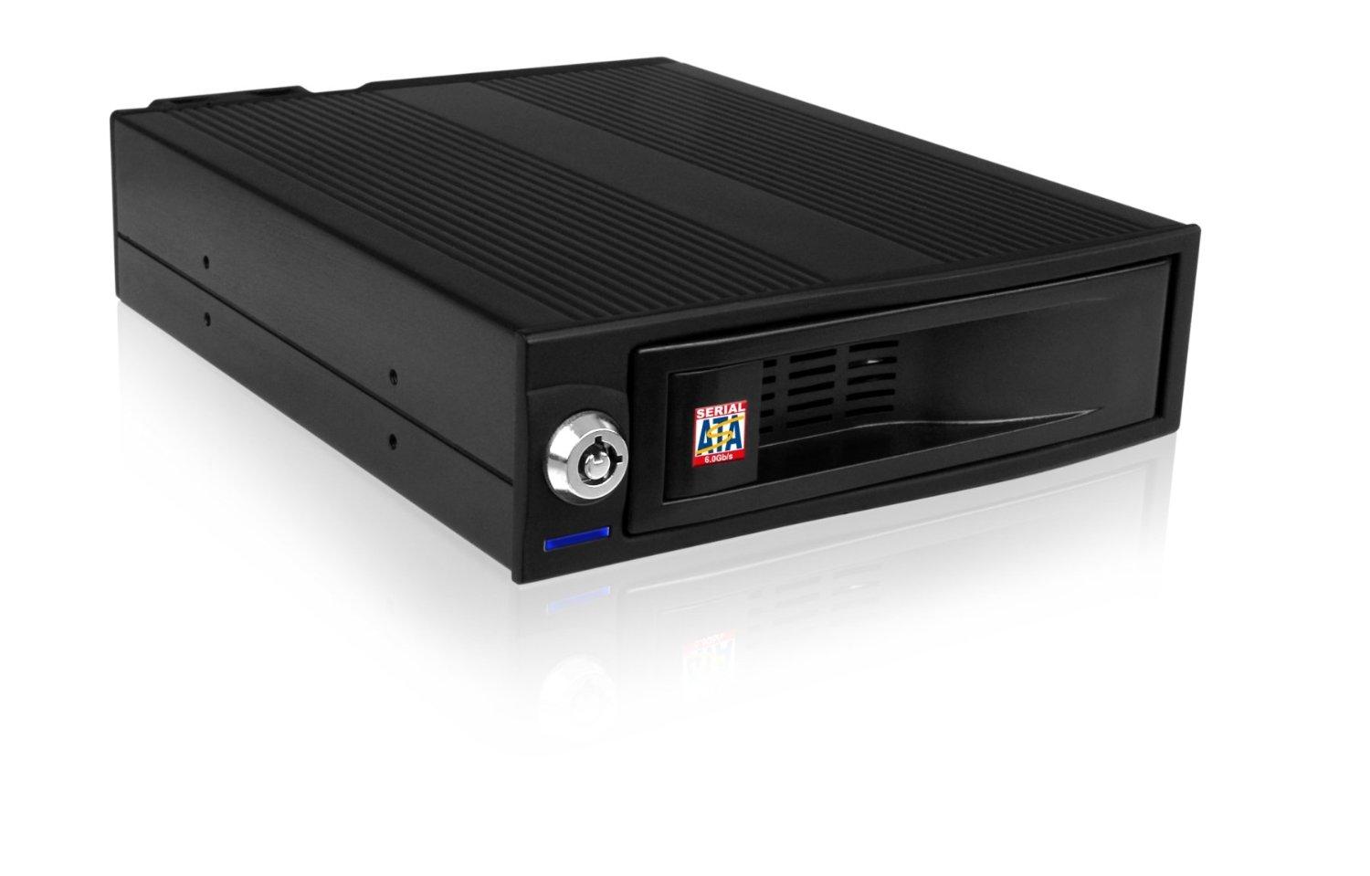 ICYBOX IB-170SK-B Icy Box Mobile Rack 5,25 skirtas 3,5 SATA HDD, ventiliatorius, juodas