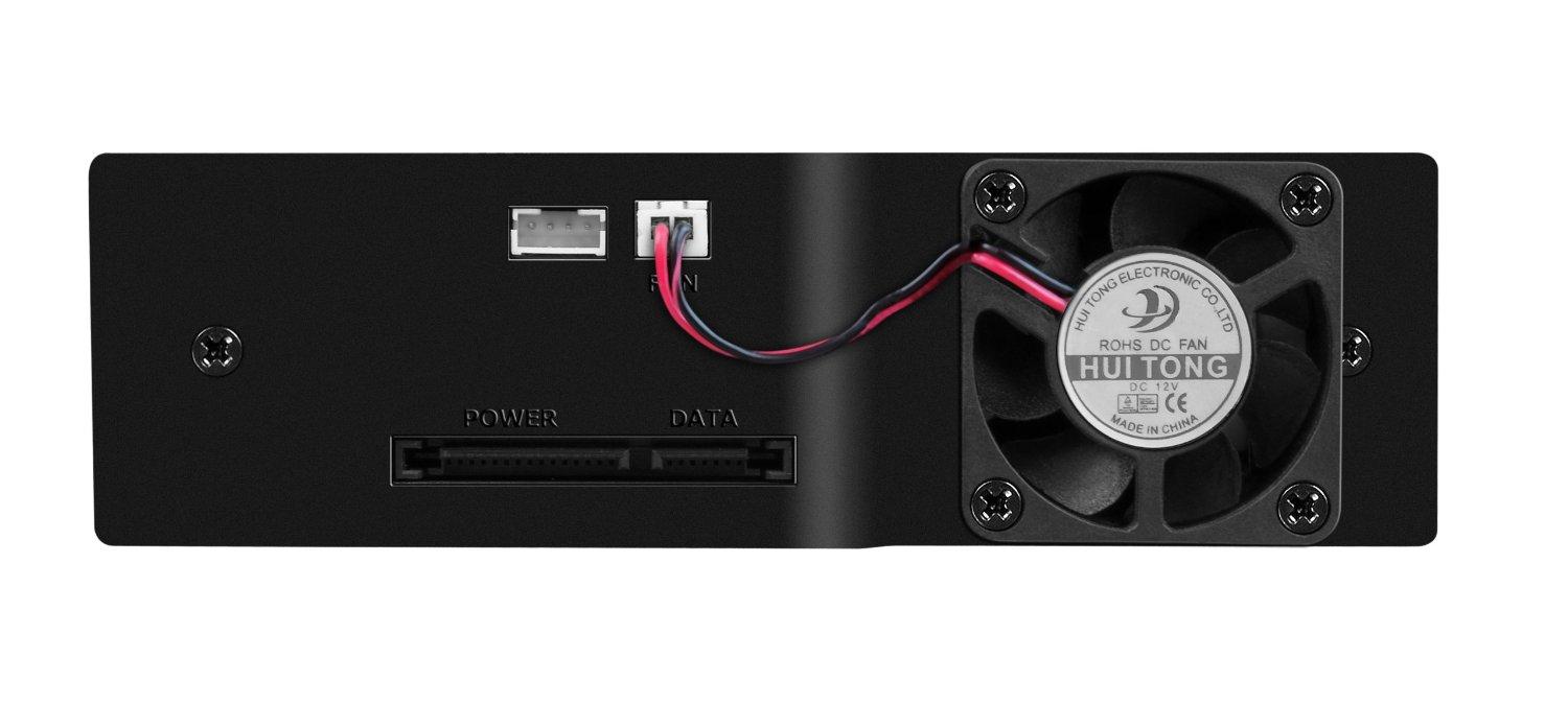 ICYBOX IB-170SK-B Icy Box Mobile Rack 5,25 skirtas 3,5 SATA HDD, ventiliatorius, juodas