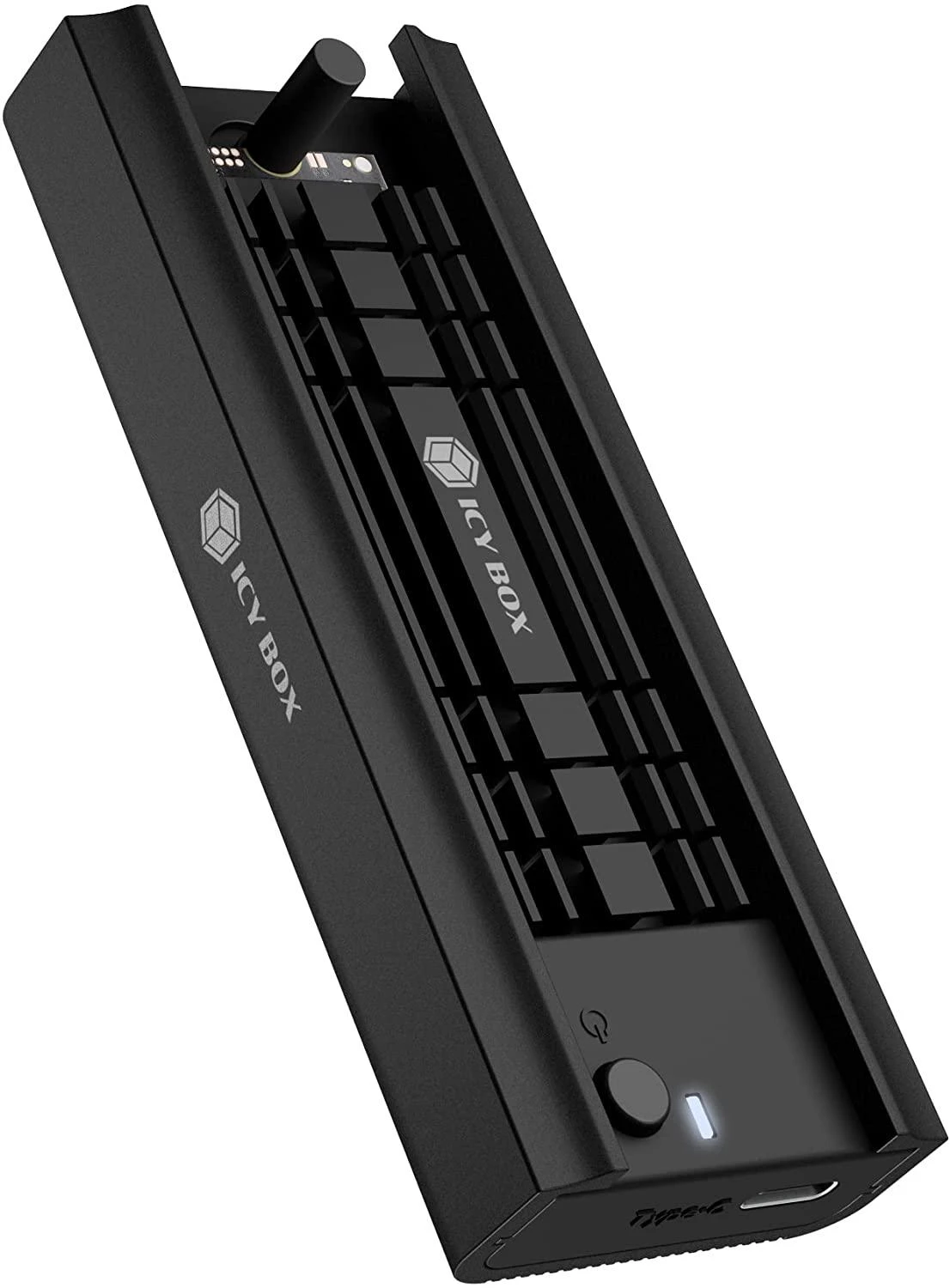 Icy Box RaidSonic ICYBOX IB-180MC-C31 M.2 NVMe ir SATA SSD prijungimo jungtis USB 3.2 Gen2