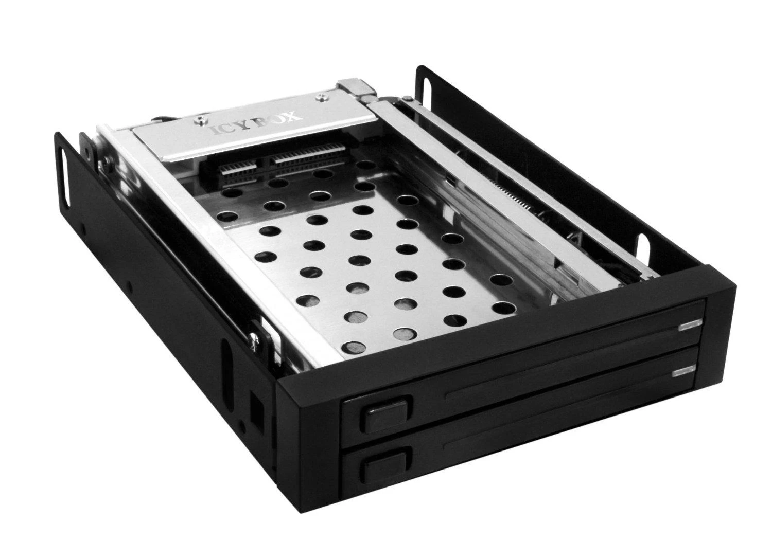 ICYBOX IB-2226StS Icy Box Mobilus stovas skirtas 2x 2,5 SATA HDD arba 3,5 SSD, Juodas
