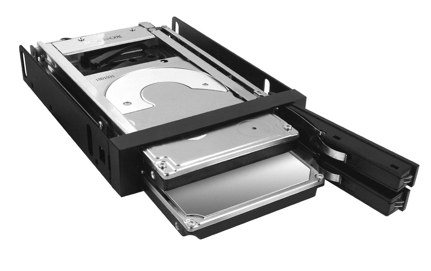 ICYBOX IB-2226StS Icy Box Mobilus stovas skirtas 2x 2,5 SATA HDD arba 3,5 SSD, Juodas