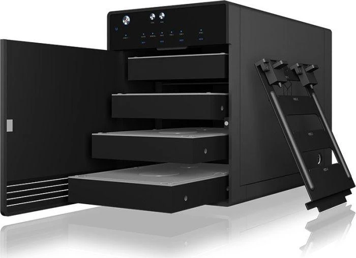 ICY BOX IB-3740-C31 USB 3.1 Type-C SINGLE korpusas, skirtas 4x2,5/3,5 colio SATA HDD / SSD diskams