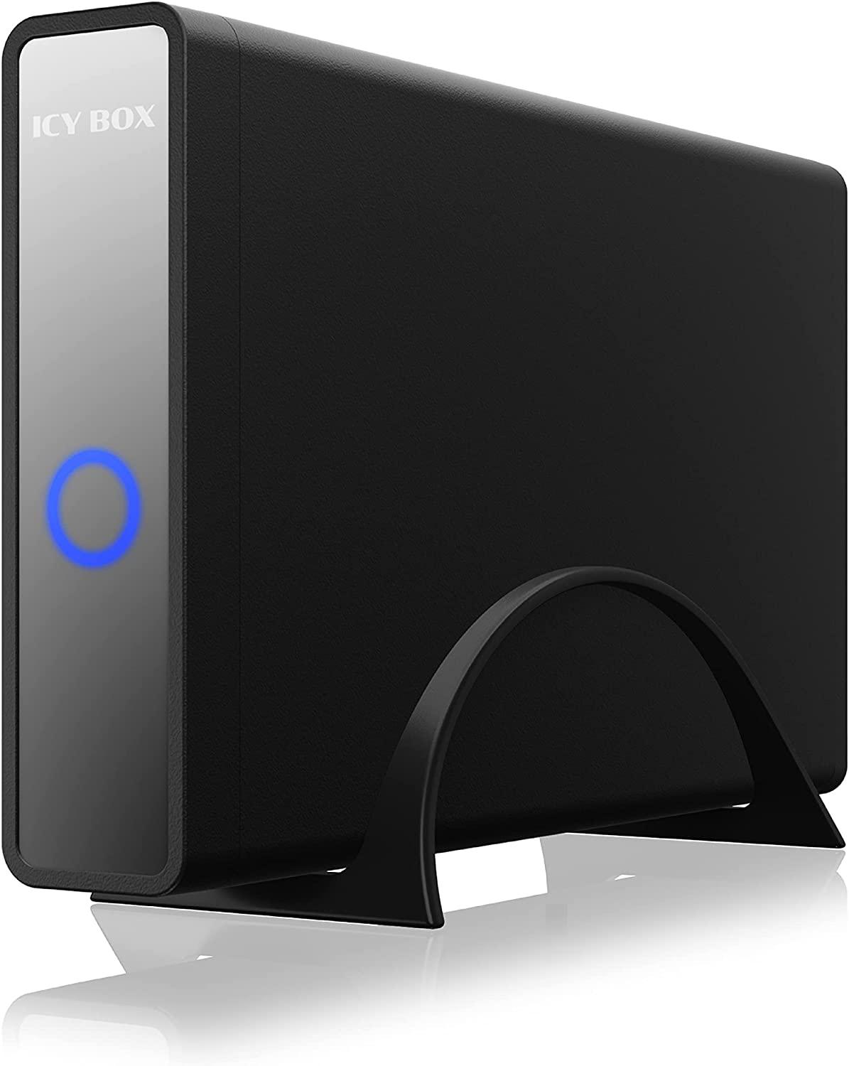 Icy Box RaidSonic ICYBOX IB-382H-C31 išorinis korpusas, skirtas 3,5 colio arba 2,5 colio HDD / SSD su USB 3.2 Gen 2 Type-C sąsaja ir USB šakotuvu