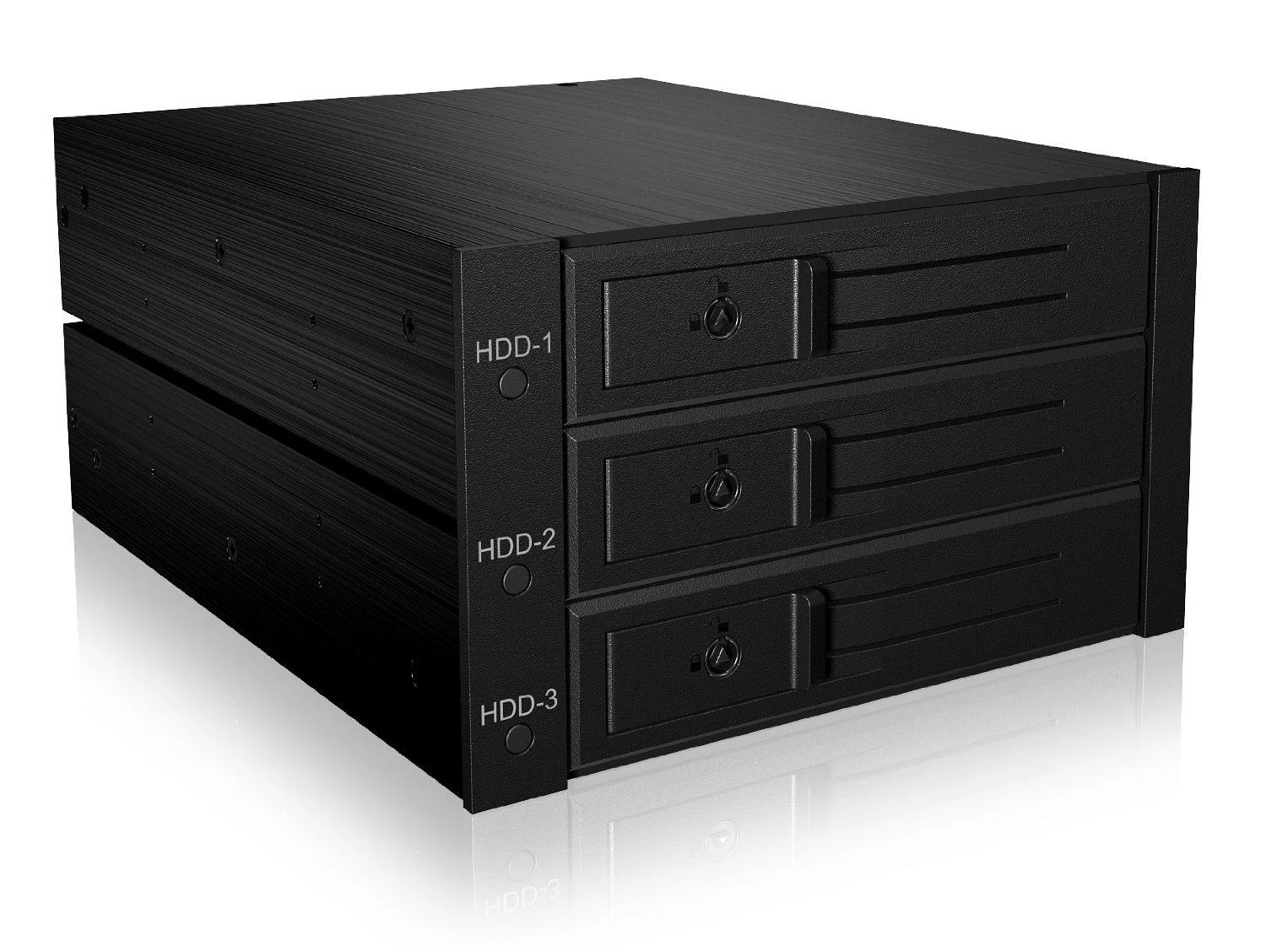 Icy Box Backplane 3x 3,5" HDD SATA I/II/III ir SAS HDD, IB-563SSK (56003)