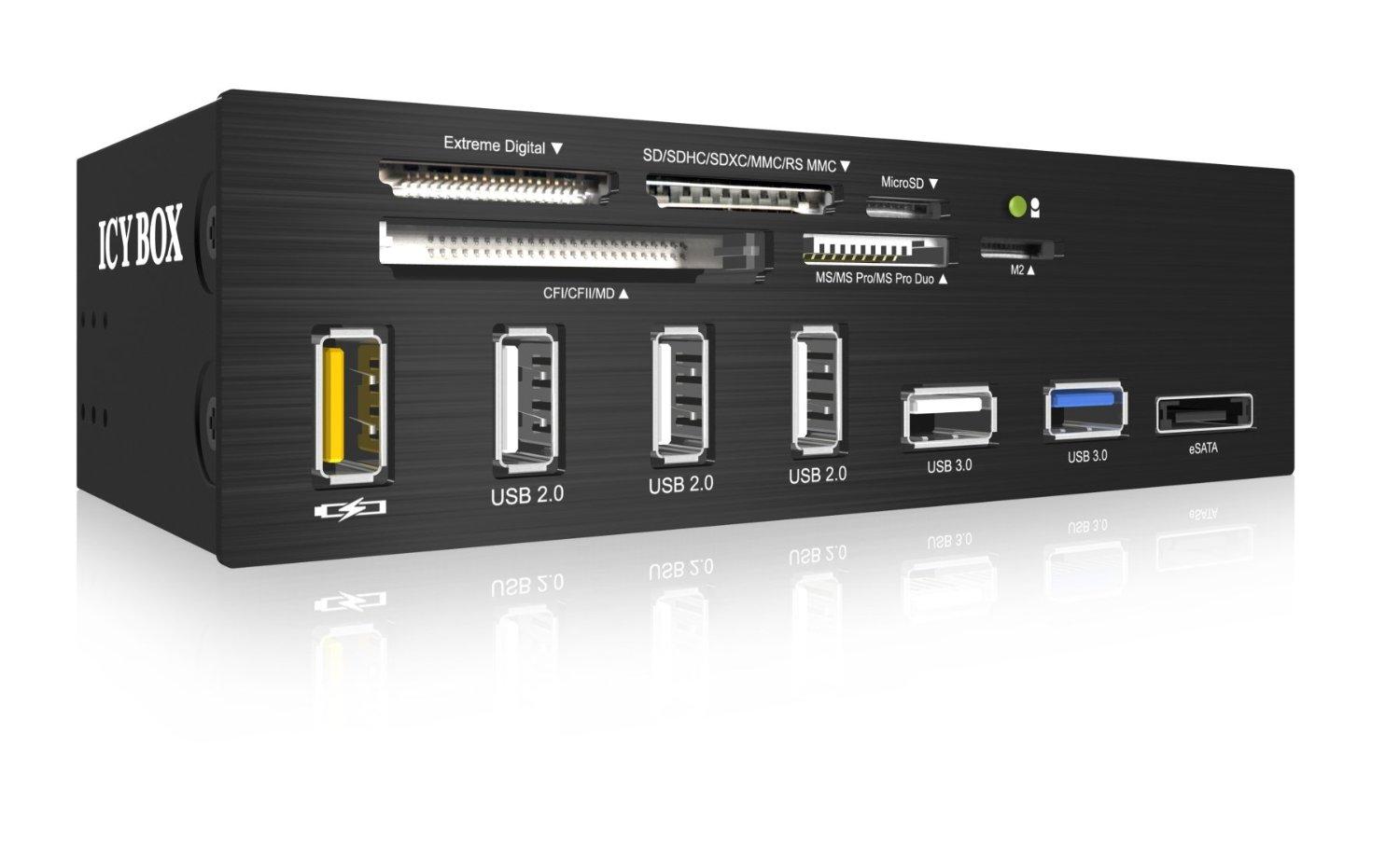 Raidsonic ICY BOX Standard 5.25" drive bay USB 3.0 multi card reader