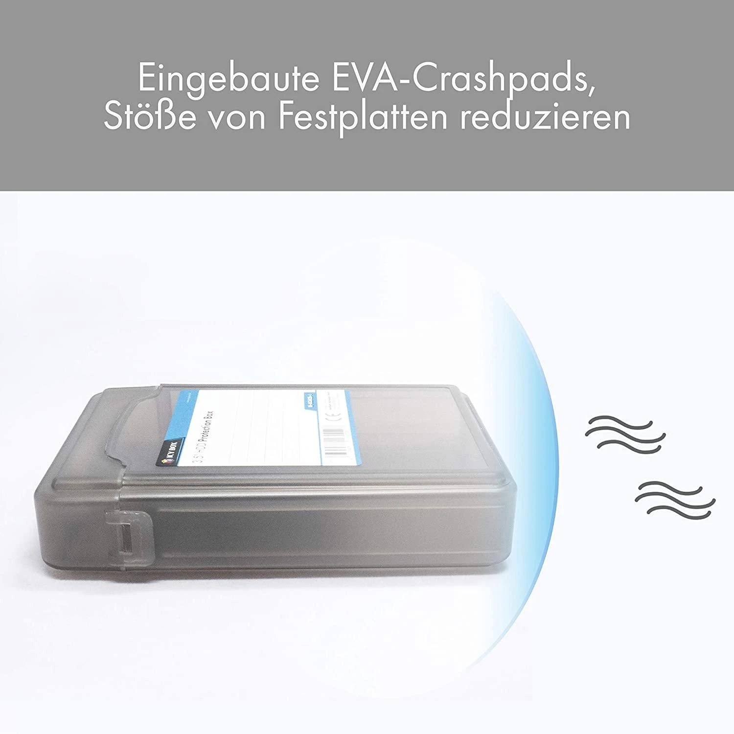 ICY BOX IB-AC602b Apsaugos dėžutės rinkinys 6 vnt 3,5 colio HDD