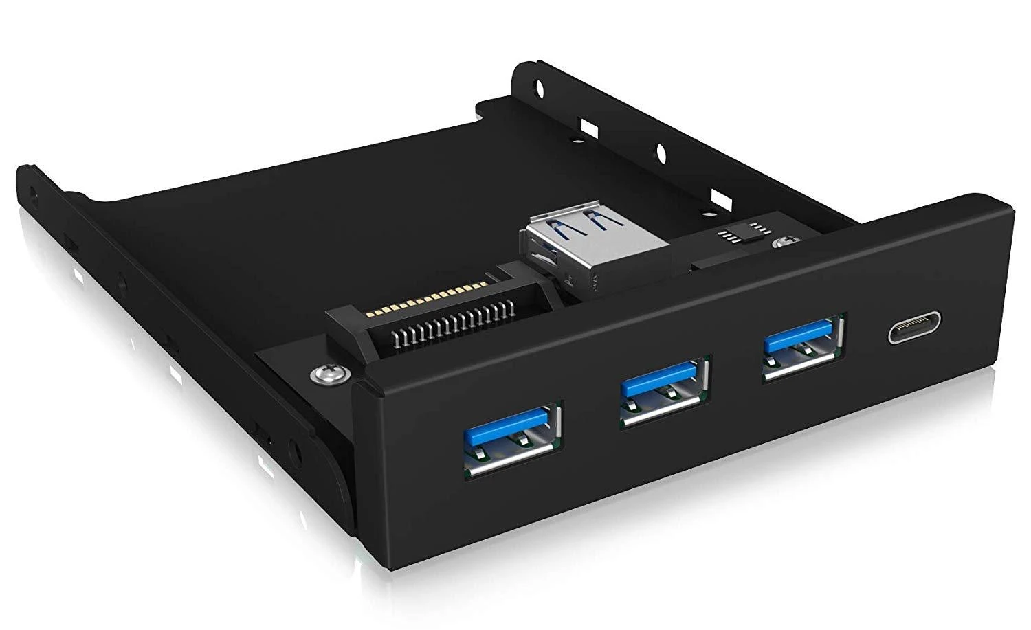 ICYBOX IB-HUB1418-i3 Icy Box 4x prievadas USB 3.0 Hub (3x USB 3.0, 1x USB Type-C), priekinis skydelis 3.5
