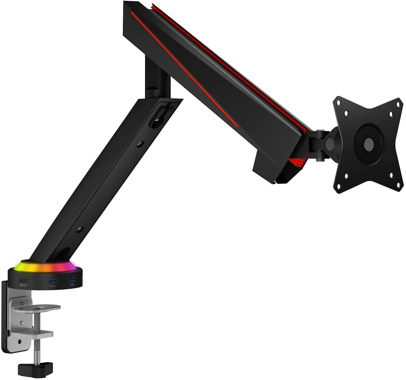 ICY BOX Laikiklis su USB HUB i RGB