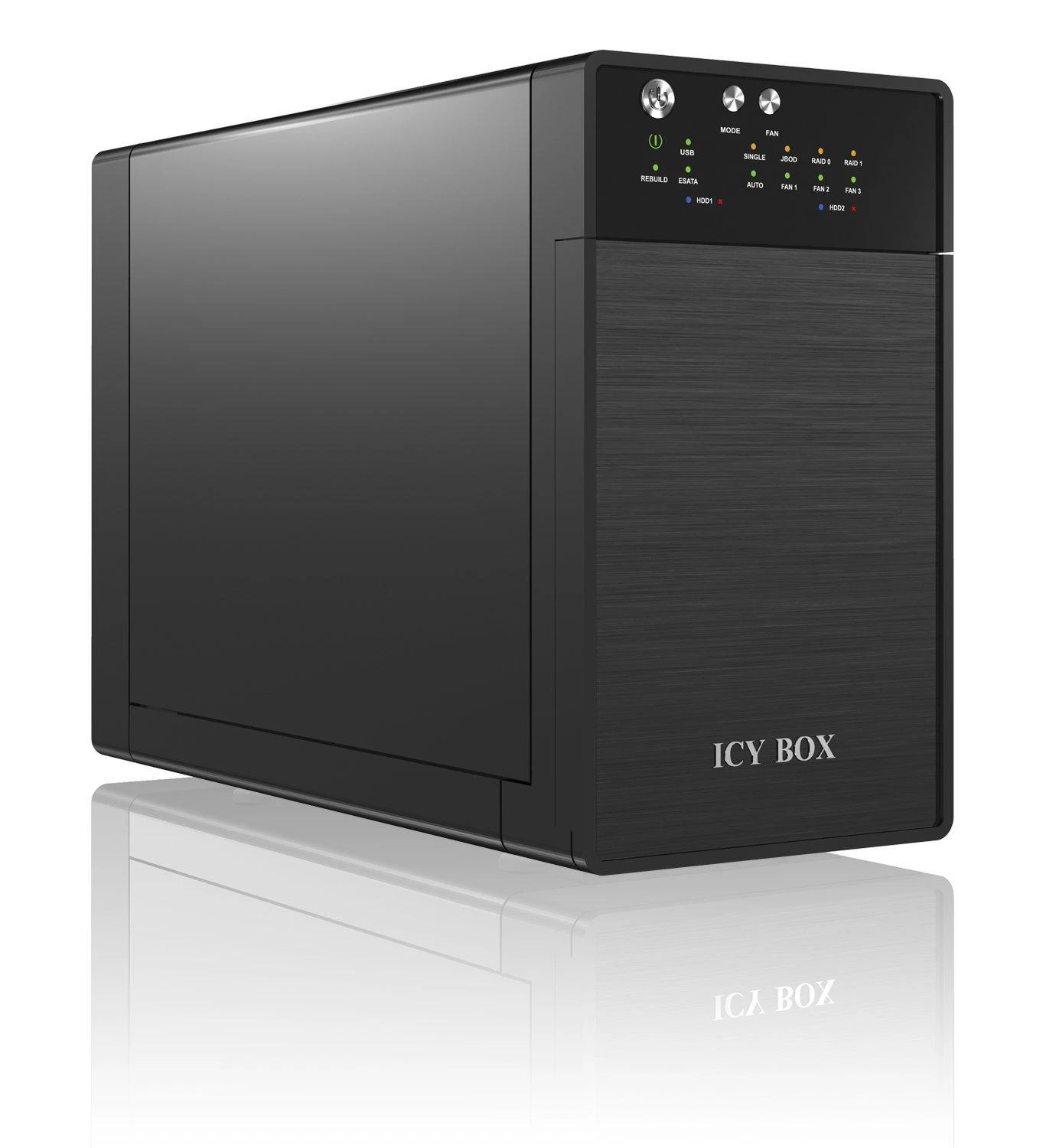 Raidsonic | ICY BOX | Išorinė dviguba RAID sistema, skirta 3,5" SATA I/II/III HDD su USB 3.0 ir eSATA | SATA | USB 3.0 | 3,5"