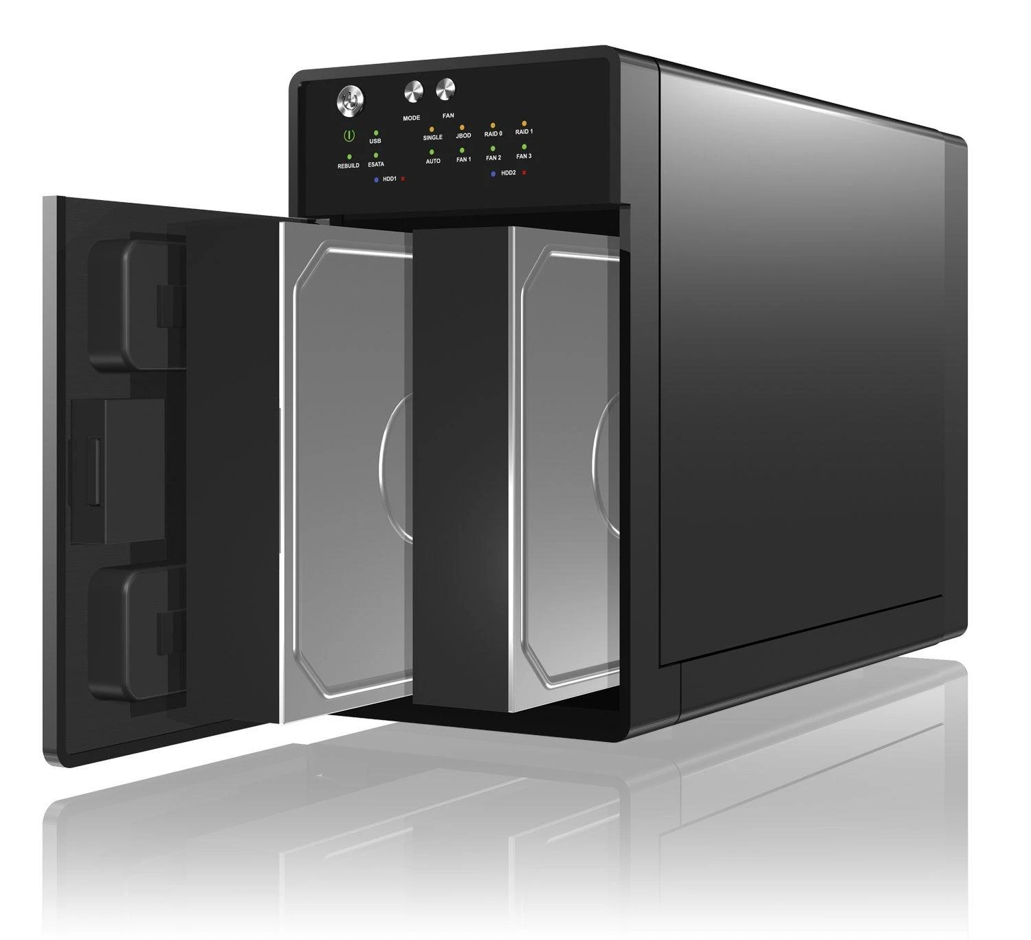 Raidsonic | ICY BOX | Išorinė dviguba RAID sistema, skirta 3,5" SATA I/II/III HDD su USB 3.0 ir eSATA | SATA | USB 3.0 | 3,5"