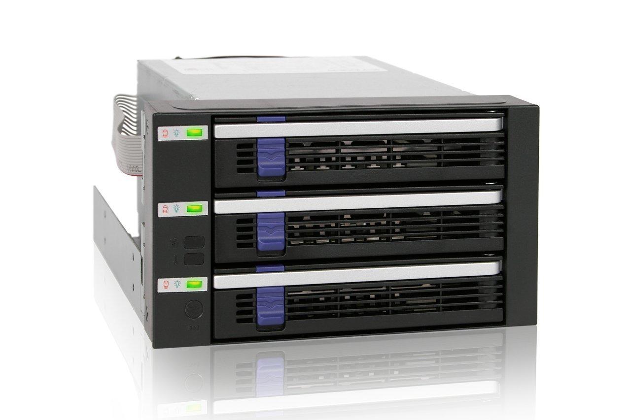 Nezatříděno „Icy Dock“ vidinis korpusas, skirtas 3 x 3,5 colių SATA, „Raid Backplane“ (MB153SP-B)