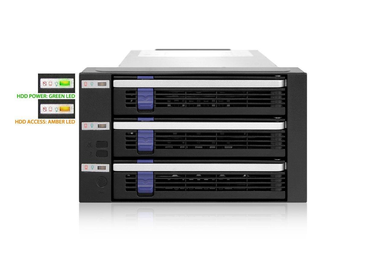 Nezatříděno „Icy Dock“ vidinis korpusas, skirtas 3 x 3,5 colių SATA, „Raid Backplane“ (MB153SP-B)