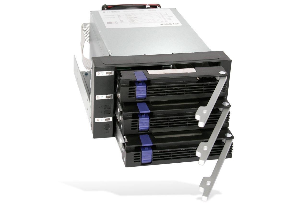 Nezatříděno „Icy Dock“ vidinis korpusas, skirtas 3 x 3,5 colių SATA, „Raid Backplane“ (MB153SP-B)