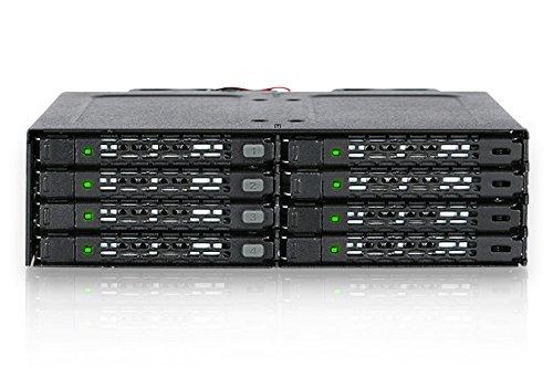 „Icy Dock“ 8 x 2,5 colio SATA / SAS – „Mini-SAS ToughArmor“ (MB998IP-B)