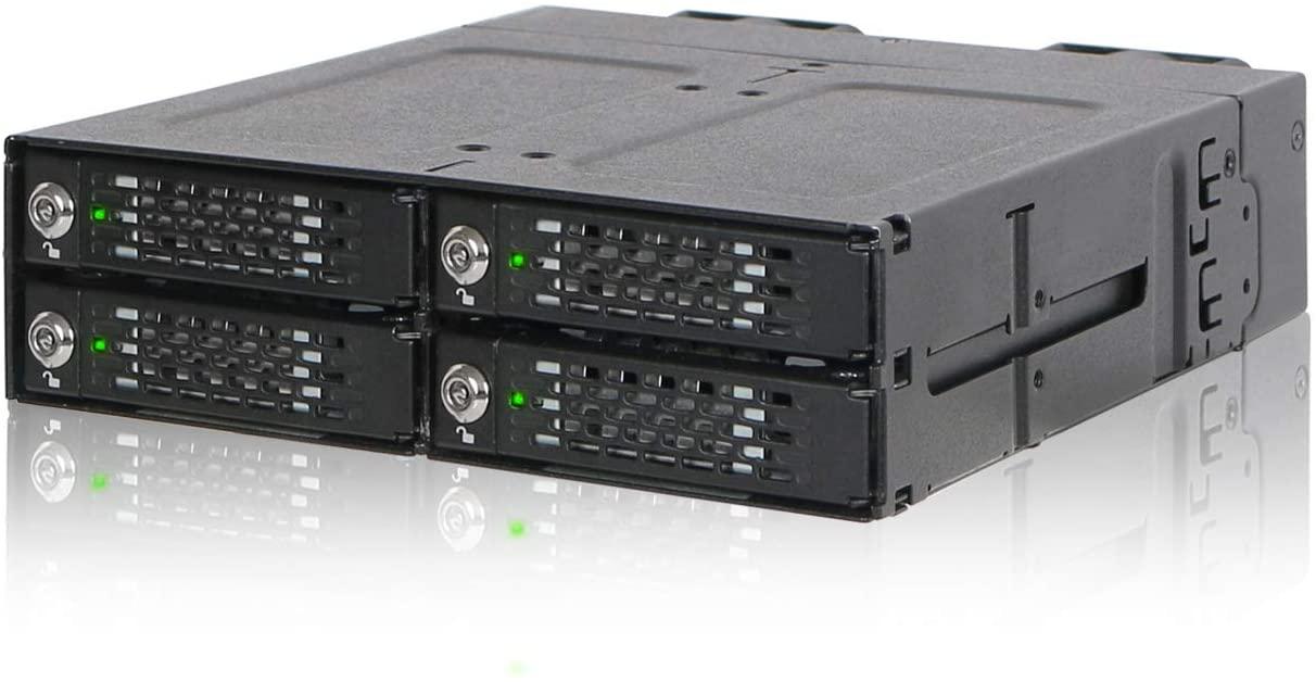„Pocket Icy Dock“ 4x M.2 NVME SMD – „MiniSAS ToughArmor“ (MB720M2K-B)