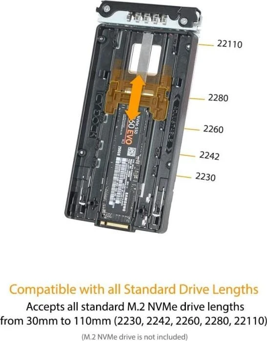 IcyDock Carruzzo Icy Dock ToughArmor MB834M2K-B SSD korpusas Juoda M.2