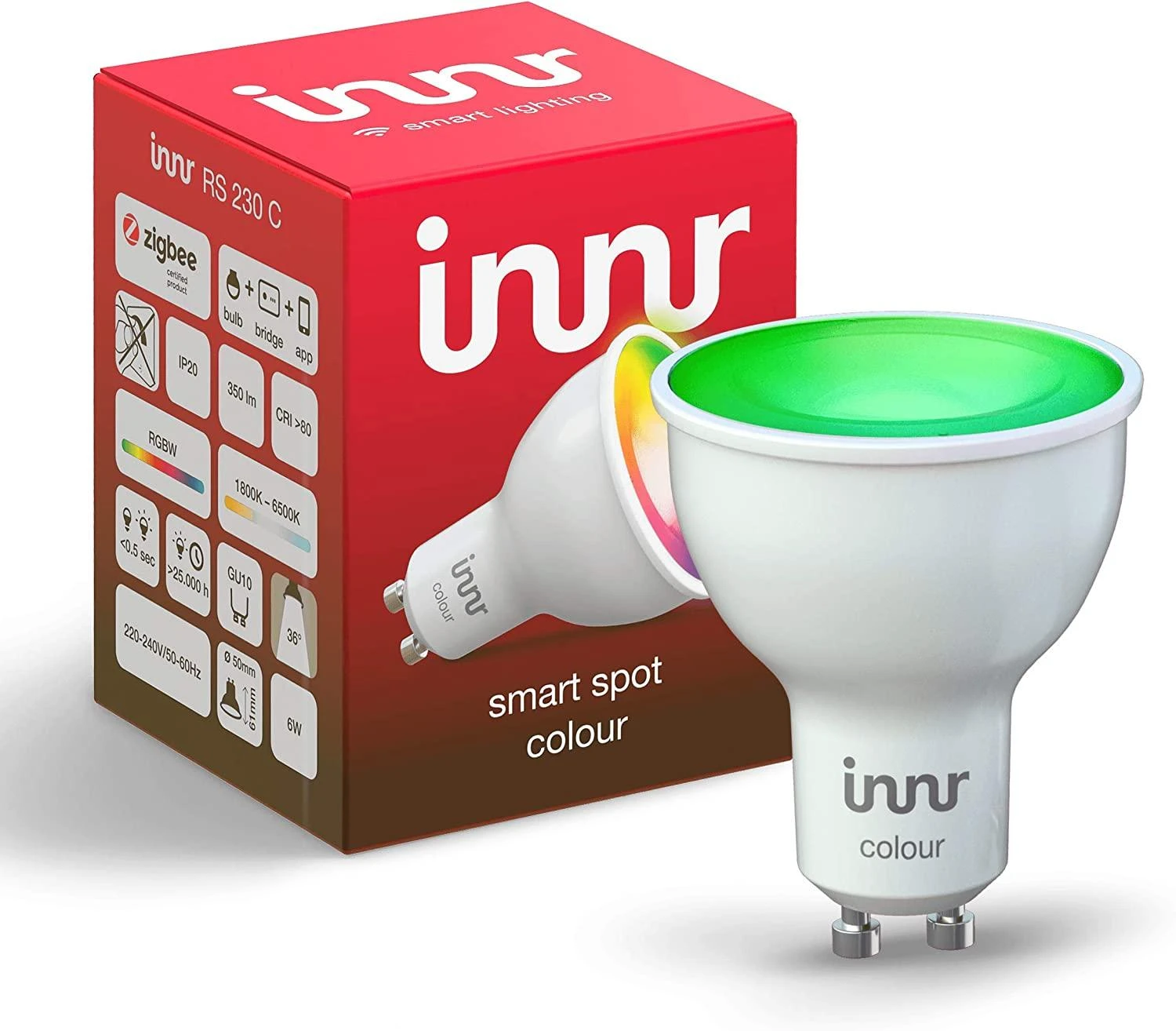 Innr Lighting INNR apšvietimas 1x GU10, Smart Spot spalva