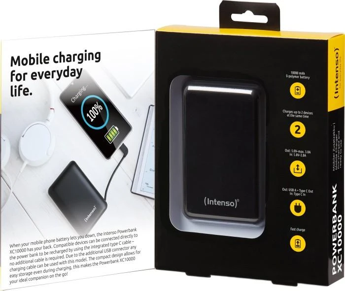 Powerbank Intenso XC10000 10000mAh Juodas