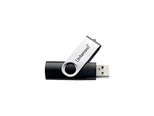 STICK 32GB USB 2.0 Intenso Basic Line juoda/sidabrinė