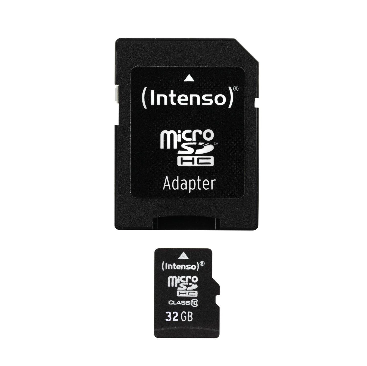 Atminties kortelė INTENSO 3413480 Intenso micro SD 32GB SDHC kortelė, 10 klasė